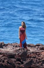 JESSICA ALBA in Swimsuit on the Set of a Photoshoot in Hawaii 04/24/2016