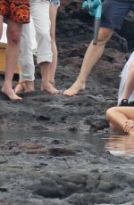 JESSICA ALBA in Swimsuit on the Set of a Photoshoot in Hawaii 04/24/2016