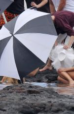 JESSICA ALBA in Swimsuit on the Set of a Photoshoot in Hawaii 04/24/2016