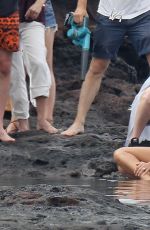JESSICA ALBA in Swimsuit on the Set of a Photoshoot in Hawaii 04/24/2016