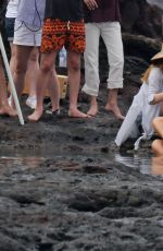 JESSICA ALBA in Swimsuit on the Set of a Photoshoot in Hawaii 04/24/2016