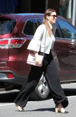 JESSICA BIEL Out and About in New York 04/15/2016