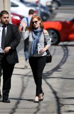 JESSICA CHASTAIN Arrives and Leaves 