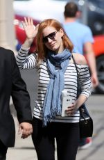 JESSICA CHASTAIN Arrives and Leaves 