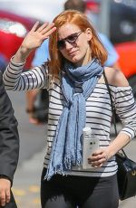 JESSICA CHASTAIN Arrives and Leaves 