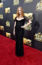 JESSICA CHASTAIN at 2016 MTV Movie Awards in Burbank 04/09/2016