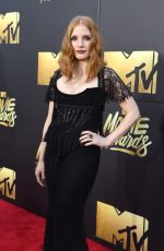 JESSICA CHASTAIN at 2016 MTV Movie Awards in Burbank 04/09/2016