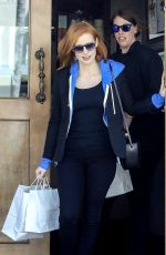 JESSICA CHASTAIN Out and About in West Hollywood 04/21/2016