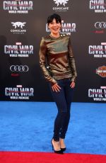 JESSICA SZOHR at Captain America: Civil War Premiere in Los Angeles 04/12/2016