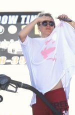 KALEY CUOCO at a Gas Station in Los Angeles 04/04/2016