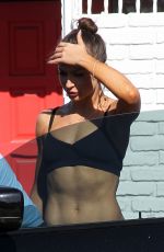 KARINA SMIRNOFF in Tank Top at Dancing with the Stars Rehersal in Hollywood  04/20/2016