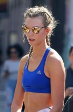 KARLIE KLOSS Leaves a Gym in New York 04/18/2016