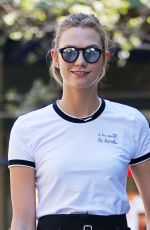 KARLIE KLOSS Out and About in New York 04/14/2016
