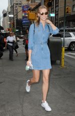 KARLIE KLOSS Out and About in New York 04/22/2016