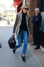 KAROLINA KURKOVA Out in New York 04/14/2016