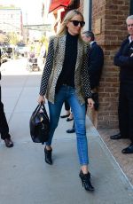 KAROLINA KURKOVA Out in New York 04/14/2016