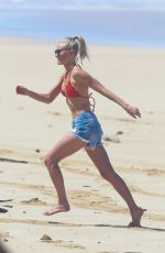 KATE BOSWORTH in Bikini Top on the Beach in Hawaii 03/30/2016