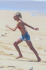 KATE BOSWORTH in Bikini Top on the Beach in Hawaii 03/30/2016