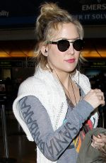 KATE HUDSON at LAX Airport in Los Angeles 04/12/2016