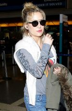 KATE HUDSON at LAX Airport in Los Angeles 04/12/2016