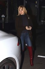 KATE HUDSON Out for Dinner at Carlitos Gardel Restaurant in West Hollywood 03/31/2016