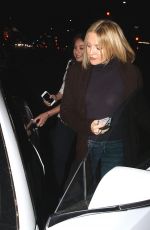 KATE HUDSON Out for Dinner at Carlitos Gardel Restaurant in West Hollywood 03/31/2016