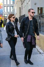 KATE MARA and Jamie Bell Out and About in New York 04/16/2016