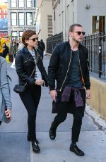KATE MARA and Jamie Bell Out and About in New York 04/16/2016