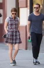 KATE MARA Out and Abaout in Soho 04/18/2016