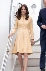 KATE MIDDLETON Arrives at Paro International Airport in Bhutan 04/14/2016
