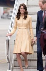 KATE MIDDLETON Arrives at Paro International Airport in Bhutan 04/14/2016