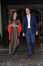 KATE MIDDLETON at a Private Dinner at Lingkana Palace in Thimphu 04/14/2016