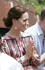 KATE MIDDLETON at Pan Bari Village in Kaziranga National Park in India 04/13/2016