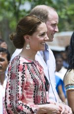 KATE MIDDLETON at Pan Bari Village in Kaziranga National Park in India 04/13/2016