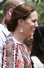 KATE MIDDLETON at Pan Bari Village in Kaziranga National Park in India 04/13/2016