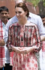 KATE MIDDLETON at Pan Bari Village in Kaziranga National Park in India 04/13/2016