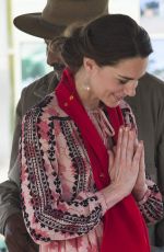 KATE MIDDLETON at Pan Bari Village in Kaziranga National Park in India 04/13/2016