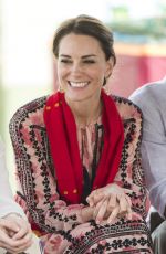 KATE MIDDLETON at Pan Bari Village in Kaziranga National Park in India 04/13/2016