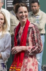 KATE MIDDLETON at Pan Bari Village in Kaziranga National Park in India 04/13/2016
