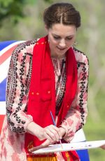 KATE MIDDLETON at Pan Bari Village in Kaziranga National Park in India 04/13/2016