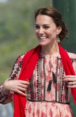 KATE MIDDLETON at Pan Bari Village in Kaziranga National Park in India 04/13/2016