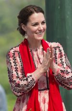 KATE MIDDLETON at Pan Bari Village in Kaziranga National Park in India 04/13/2016
