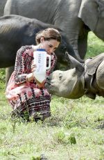 KATE MIDDLETON at Pan Bari Village in Kaziranga National Park in India 04/13/2016