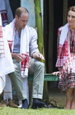KATE MIDDLETON at Pan Bari Village in Kaziranga National Park in India 04/13/2016