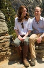 KATE MIDDLETON Out Hiking in Bhutan 04/15/2016