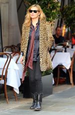 KATE MOSS Out and About in London 04/22/2016