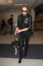 KATE UPTON at LAX Airport in Los Angeles 04/13/2016