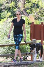 KATE UPTON Walks Her Dog Out in Hollywood 04/18/2016