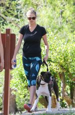 KATE UPTON Walks Her Dog Out in Hollywood 04/18/2016