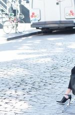 KATIE CASSIDY on the Set of a Photoshoot in New York 04/17/2016